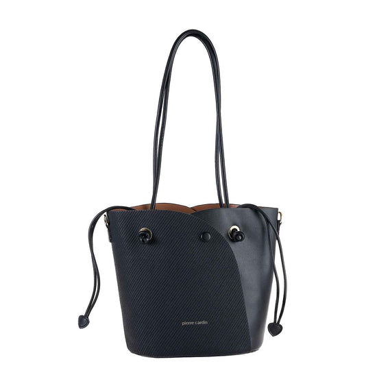 Borsa A Spalla Con Tracolla In Ecopelle Pierre Cardin - Wx56 18576