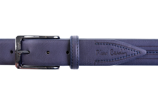 Cintura in pelle con logo a fuoco P.Cardin GG15 1001