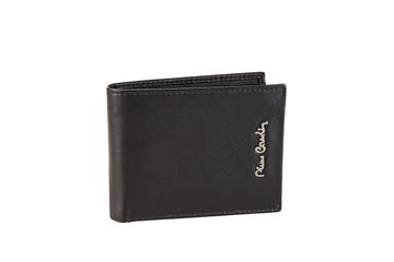Portafoglio uomo con bordo cucito e logo in metallo Pierre Cardin - Tilak120 9806