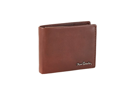 Portafoglio uomo con bordo cucito e logo in metallo Pierre Cardin - PIP05 8806