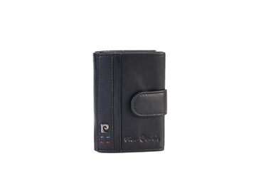 Portafoglio Portacarte A Scatto Con Bottone Pierre Cardin In Vera Pelle - Tilak156 2422