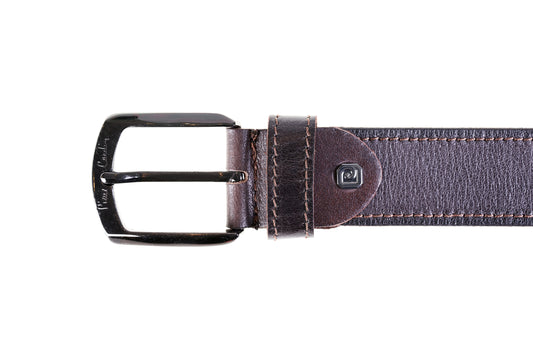 Cintura in vera pelle con singola cucitura P.Cardin - 5071 KAM01