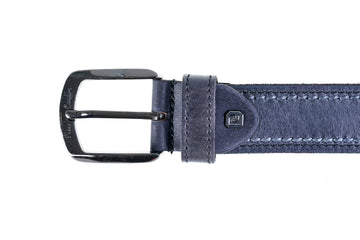 Cintura in vera pelle con doppia cucitura P.Cardin - 610 KAM01