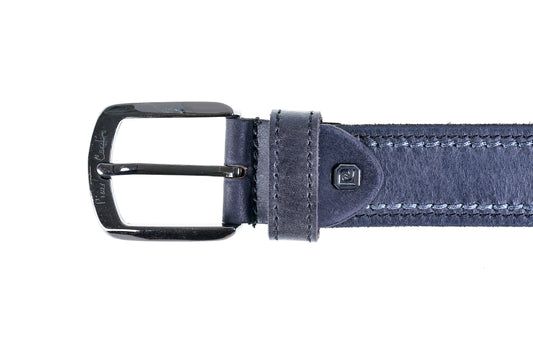 Cintura in vera pelle con doppia cucitura P.Cardin - 610 KAM01