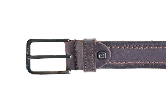 Cintura in vera pelle con doppia cucitura P.Cardin - 612 KAM02