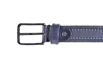 Cintura in vera pelle con doppia cucitura P.Cardin - 612 KAM02