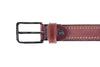 Cintura in vera pelle con doppia cucitura P.Cardin - 612 KAM02