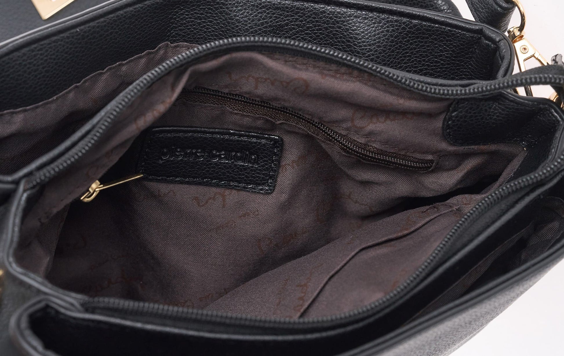 Raffinata borsa a tracolla dal design classico e femminile, chiusura superiore a zip con doppio scompartimento
