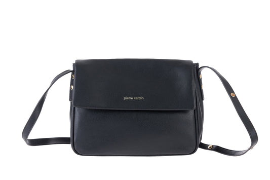 Raffinata borsa a tracolla dal design classico e femminile, chiusura superiore a zip con doppio scompartimento