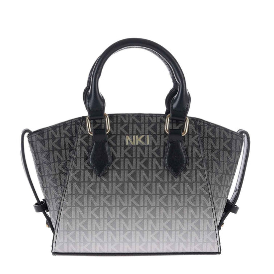 Borsa a Mano Logata con Tracolla in Ecopelle Nki - Gn62 259037