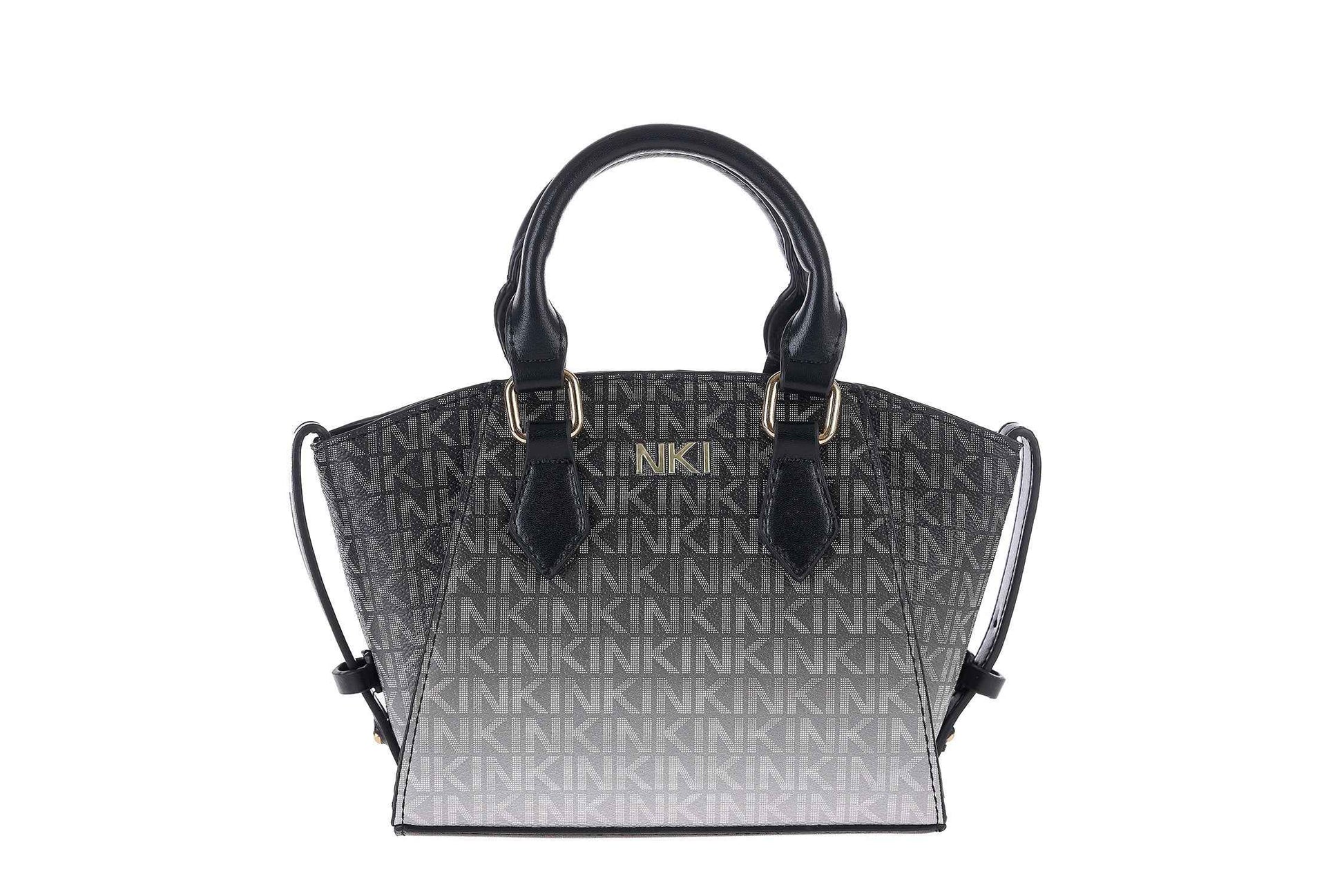 Borsa a Mano Logata con Tracolla in Ecopelle Nki - Gn62 259037