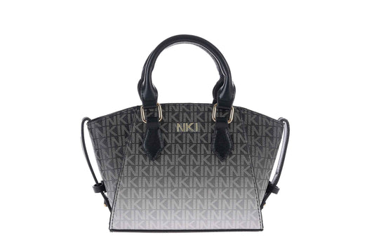 Borsa a Mano Logata con Tracolla in Ecopelle Nki - Gn62 259037
